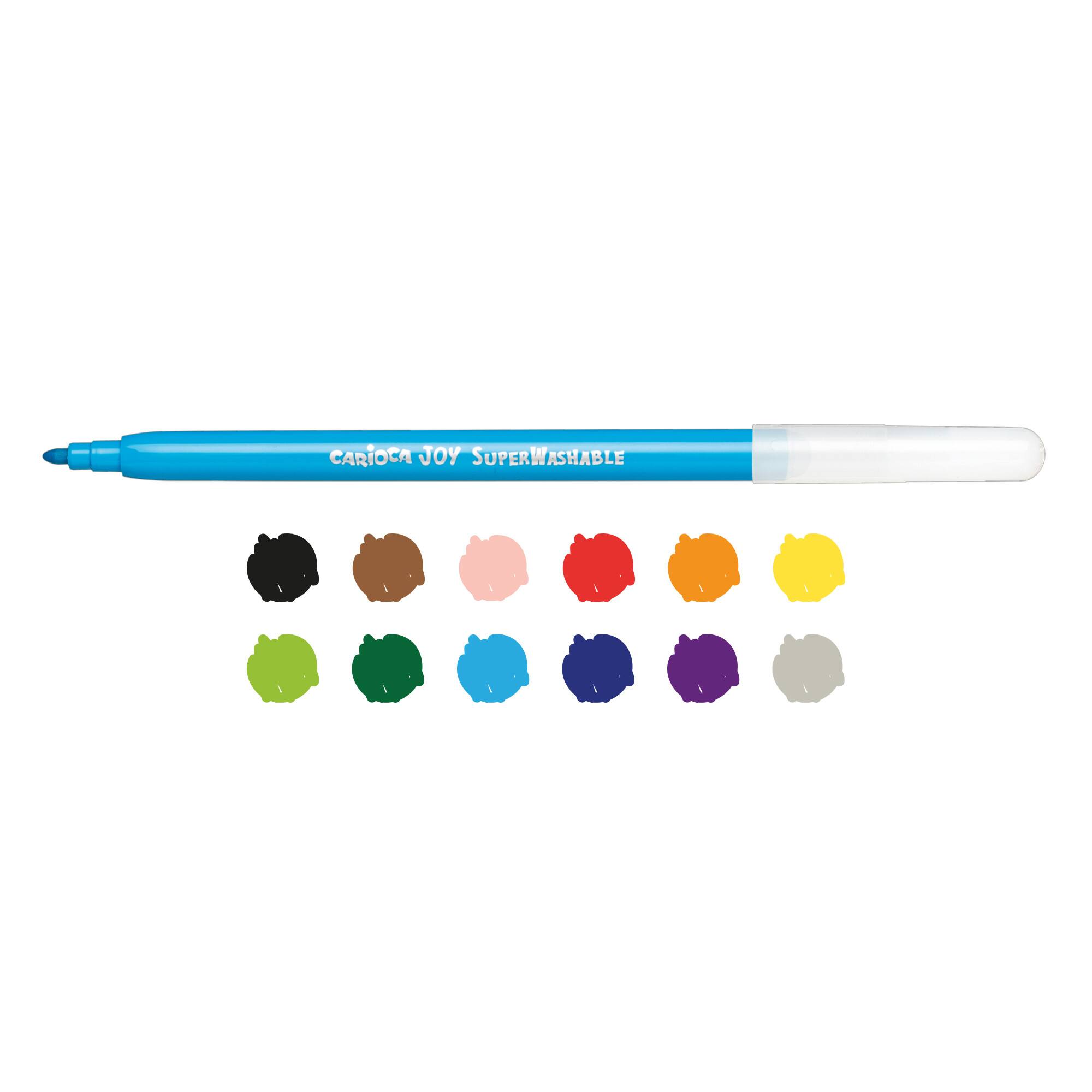 CARIOCA® Joy 2.8mm Fine Tip Washable Felt Tip Pen Set